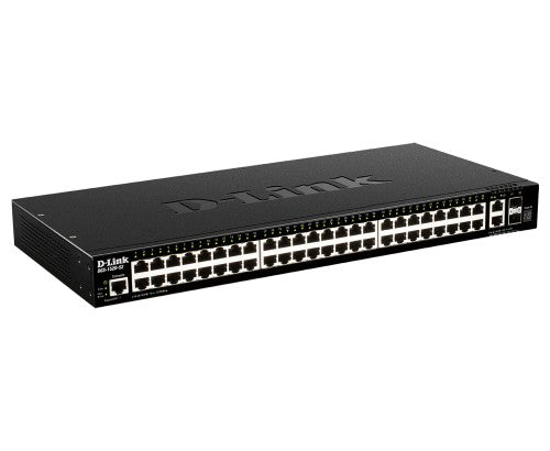 D-Link 48-Port Gigabit Stackable Smart Managed Switch with 2 x 10GBase-T Ports & 2 x 10G SFP+