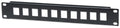 Intellinet Patch Panel, Blank, 10", 1U, 10-Port, Black