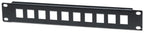 Intellinet Patch Panel, Blank, 10", 1U, 10-Port, Black