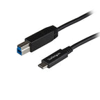 StarTech.com 3ft (1m) USB-B to USB-C Cable, USB 10Gbps, Data Cord, USB 3.2 Gen 2, USB-C Data Transfer Cable