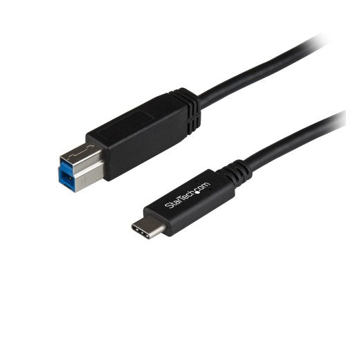 StarTech.com 3ft (1m) USB-B to USB-C Cable, USB 10Gbps, Data Cord, USB 3.2 Gen 2, USB-C Data Transfer Cable