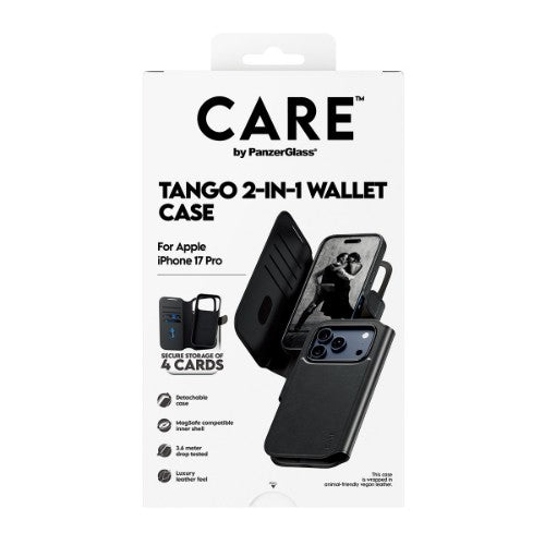 PanzerGlass CARE by ® Feature Case Tango Two-in-One Wallet w. MagSafe iPhone 17 Pro