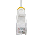 StarTech.com 2.5m White Slim CAT6 Ethernet Cable, Snagless, 100W PoE, UTP, LSZH, 28AWG Pure Bare Copper Wire, Slim RJ45 Network Patch Cord w/Strain Reliefs, Individually Tested