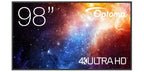 Optoma N3981K Digital signage flat panel 2.49 m (98") LED Wi-Fi 500 cd/m² 4K Ultra HD Black Android 11 24/7