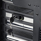 StarTech.com M.2 NVMe SSD to PCIe x4 Mobile Rack/Backplane with Removable Tray for PCI Express Expansion Slot, Tool-less Installation, PCIe 4.0/3.0 Hot-Swap Drive Bay, Key Lock - 2 Keys Included