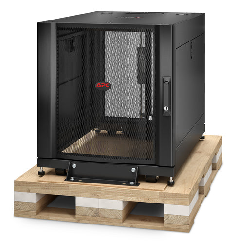 APC NetShelter SX, Server Rack Enclosure, 12U, Shock Packaging, Black, 658H x 600W x 900D mm