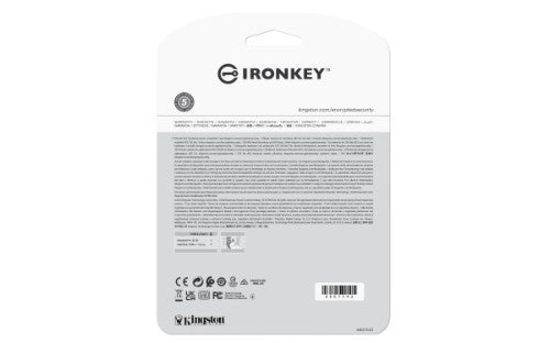Kingston Technology IronKey 256GB USB-C Vault Privacy 50C AES-256 Encrypted, FIPS 197