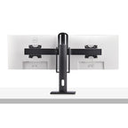 StarTech.com Crossbar Dual Monitor Desk Stand For Double 27-inch Screens, VESA Mount 75x75/100x100, Toolless Height Adjustment, Up To 13.2lb (6kg) Per Display
