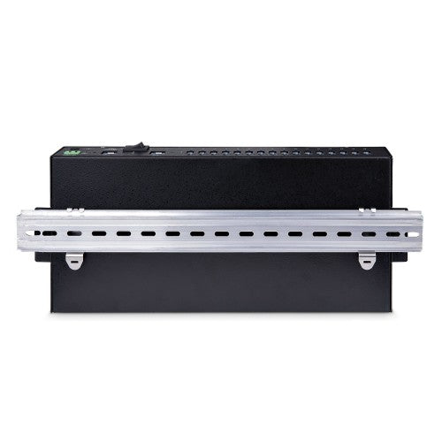 StarTech.com 16-Port Industrial USB 3.0 Hub 5Gbps, Metal, DIN/Surface/Rack Mountable, ESD Protection, Terminal Block Power, up to 120W Shared USB Charging, Dual-Host Hub/Switch - TAA