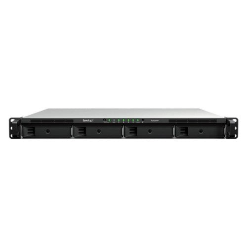 Synology RackStation RS826RP+ NAS/storage server Rack (1U) AMD Ryzen V1500B 4 GB DDR4 0 TB DiskStation Manager Black, Grey