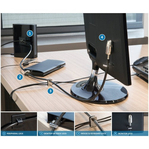 Kensington Desktop & Peripherals Locking Kit 2.0 — Single Keyed