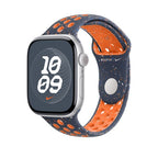 Apple MYLC3ZM/A smart wearable accessory Band Blue, Orange Fluoroelastomer