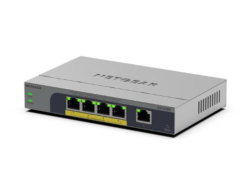 NETGEAR GS105EP Unmanaged Gigabit Ethernet (10/100/1000) Power over Ethernet (PoE) Grey