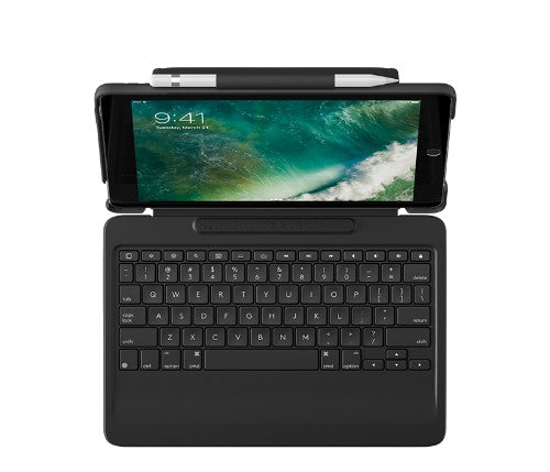 Logitech Slim Combo QWERTZ Swiss Smart Connector Black