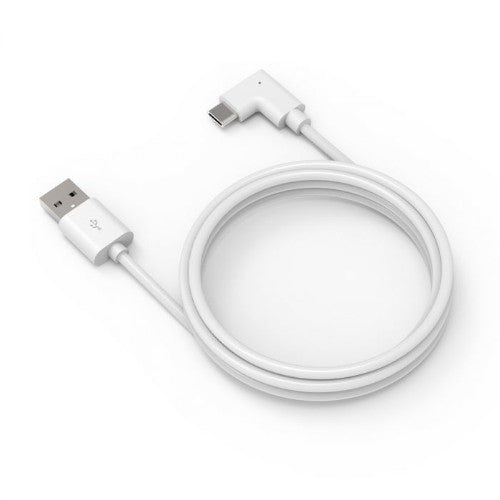 Compulocks 6ft 2.0 USB-A to 90-Degree USB-C Charging Cable Right Angle White