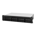 Synology RackStation RS1221RP+ NAS Rack (2U) Ryzen Embedded V1500B 4 GB DDR4 96 TB HDD Aluminium, Black
