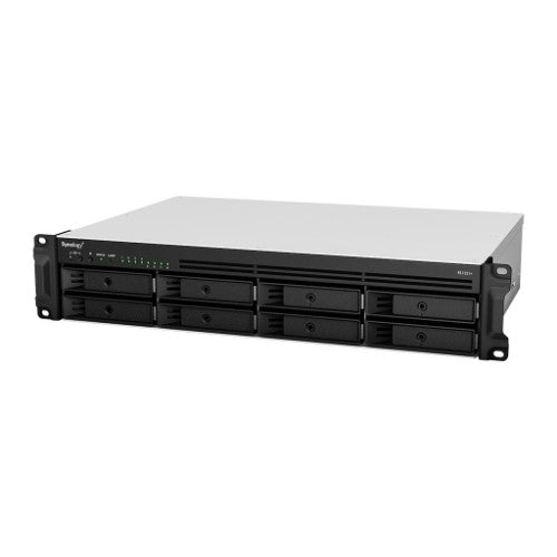 Synology RackStation K/RS1221RP+ +12 x HAT3300 6TB NAS Rack (2U) Ryzen Embedded V1500B 4 GB DDR4 72 TB HDD Aluminium, Black