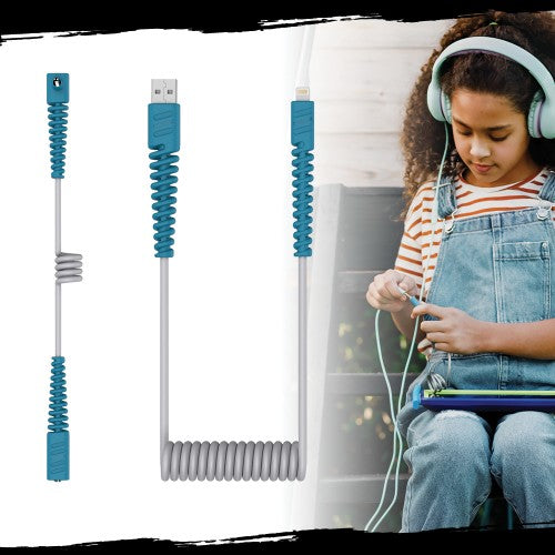 OtterBox EZGrab Cable Bundle USB A-Lightning & 1/8" Audio Space Speed, Space Speed Silver