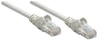 Intellinet Network Patch Cable, Cat6, 5m, Grey, Copper, U/UTP, PVC, RJ45, Gold Plated Contacts, Snagless, Booted, Lifetime Warranty