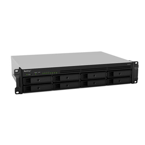 Synology RackStation RS1219+ NAS/storage server Rack (2U) Intel Atom® C2538 2 GB DDR3 0 TB DiskStation Manager Black