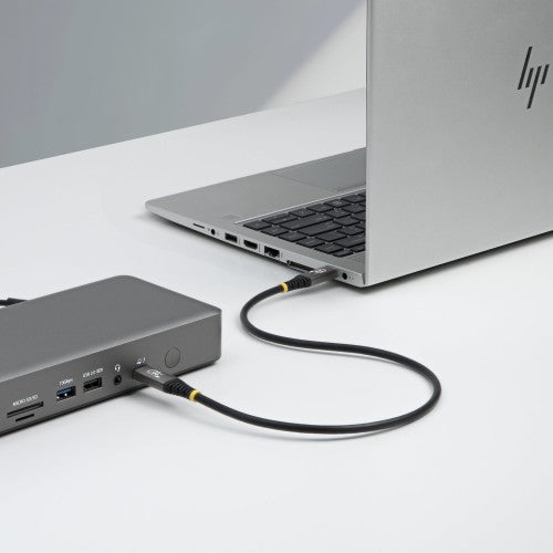 StarTech.com 1.5m (5ft) USB4 Cable, 80Gbps, USB-IF Certified USB-C Cable, 240W PD, 8K 120Hz/4K 240Hz DP2.1 DP80, TPE Jacket, Thunderbolt 4 Compatible - Black USB-C Cord