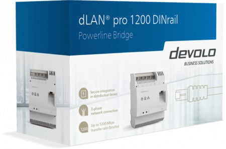 Devolo dLAN pro 1200 DINrail 1200 Mbit/s Ethernet LAN White 1 pc(s)