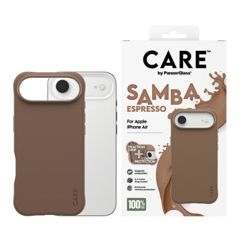 PanzerGlass CARE by ® Fashionable Case Samba Espresso w. MagSafe iPhone Air
