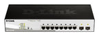 D-Link 8-Port Gigabit PoE Smart Managed Switch with 2 SFP ports