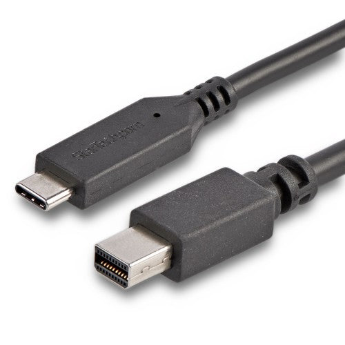 StarTech.com 6ft (1.8m) USB-C to Mini DisplayPort Cable - 4K 60Hz - Black