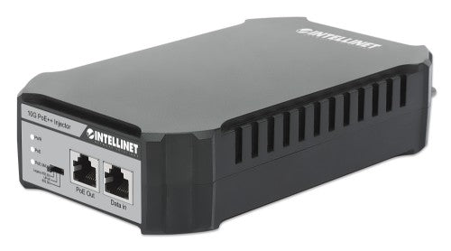 Intellinet 10G PoE++ Injector One 95 W Port, IEEE 802.3bt (4PPoE) Compliant, Metal Housing, Wall-mount Option (with UK power cord)