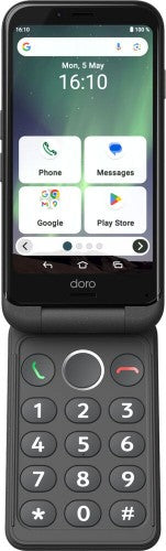 Doro Aurora A20 11.4 cm (4.5") Dual SIM Android 14 4G USB Type-C 4 GB 64 GB 3000 mAh Graphite