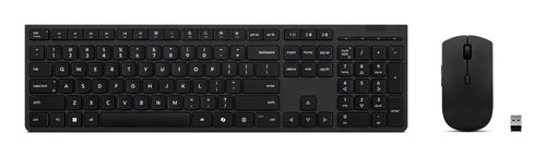 Lenovo 4X31R64325 keyboard Mouse included Office RF Wireless + Bluetooth French Black