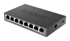 D-Link DGS-108 Unmanaged L2 Gigabit Ethernet (10/100/1000) Black