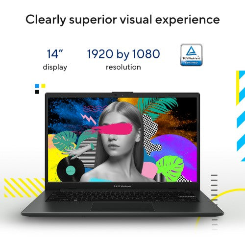 ASUS Vivobook Go 14 E1404TA-EB119WS Intel® N N150 Laptop 35.6 cm (14") Full HD 8 GB LPDDR5-SDRAM 128 GB UFS Wi-Fi 6 (802.11ax) Windows 11 Home Black