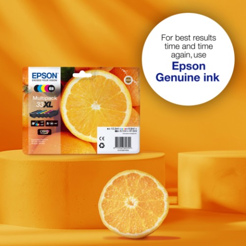 Epson C13T33374011/33 Ink cartridge multi pack Bk,C,M,Y,PBK EasyMail 6,4ml+4x4,5ml Pack=5 for Epson XP 530
