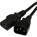 5m IEC C14 - IEC C13 Black PVC 1.0mm Power Leads