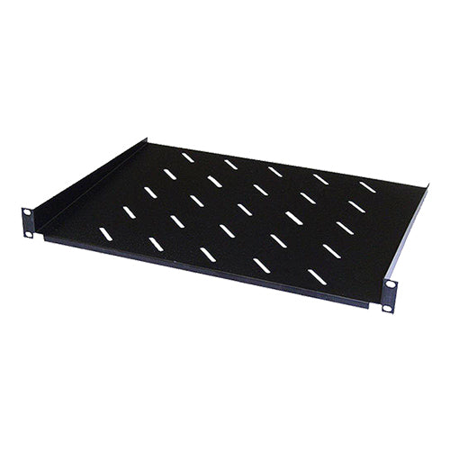 1u 350mm Cantilever Vented Shelf Black (600mm Cab) (20Kg)