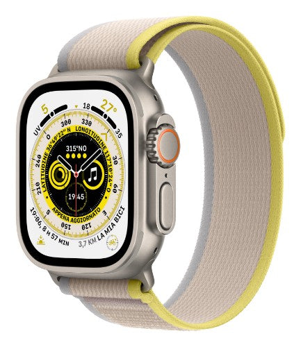 Apple Watch Ultra OLED 49 mm Digital 410 x 502 pixels Touchscreen 4G Titanium Wi-Fi GPS (satellite)