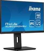 iiyama ProLite 21.5” IPS technology panel with height adjustable stand and 100Hz refresh rate