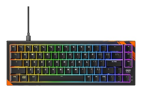 CHERRY K5 PRO TMR COMPACT keyboard Gaming USB QWERTY US English Black, Orange