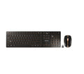CHERRY DW 9100 SLIM keyboard Mouse included Universal RF Wireless + Bluetooth QWERTY US English Black