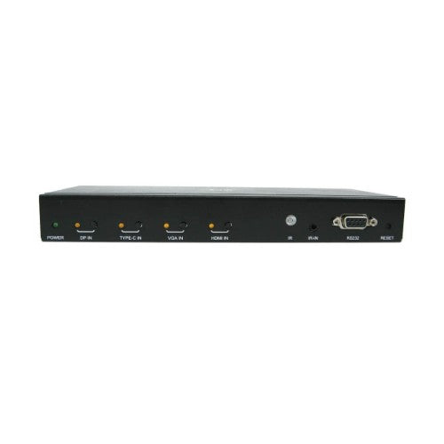 Tripp Lite B320-4X1-MHB-K 4-Port Presentation Switch Kit, 4K 60 Hz (4:4:4) HDMI, DP, USB-C and VGA to HDMI over Cat6 Extender, 50 ft., TAA