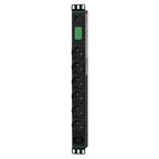 APC Easy Rack PDU, Basic, Horizontal, 1 Phase, 2.3kW, 230V, 10A, 6 x SCHUKO and 1 x C13 outlets, IEC60320 C14 input