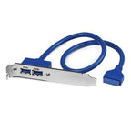 StarTech.com 2 Port USB 3.0 (5Gbps) A Female Slot Plate Adapter