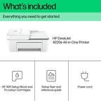 HP DeskJet 4220e Wireless All-in-One Color Printer, Instant Ink; Copier, Scanner
