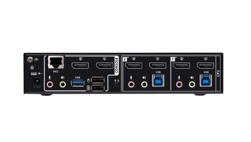 ATEN 2-Port USB 3.0 8K DisplayPort Dual-Display KVMP™ Switch (Cables included)
