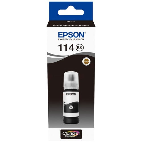 Epson C13T07A140/114 Ink bottle black pigmented, 6.7K pages 2300 Photos 70ml for Epson ET-8500