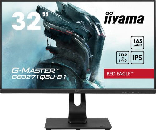 iiyama G-MASTER Unleash your full gaming potential with the 165Hz GB3271QSU Red Eagle guaranteeing 1ms MPRT