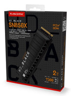 Western Digital Black WD_BLACK™ SN850X NVMe™ SSD POWERED BY SANDISK 2 TB, [With Heatsink]