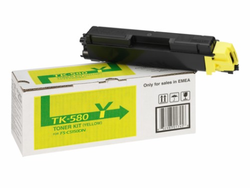 Kyocera 1T02KTANL0/TK-580Y Toner yellow, 2.8K pages ISO/IEC 19798 for Kyocera FS-C 5150